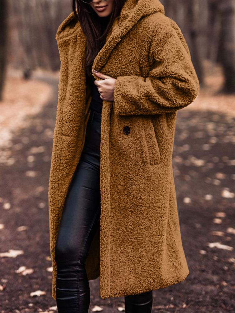 Nancy | Women's Cosy Long Teddy Coat for Winter