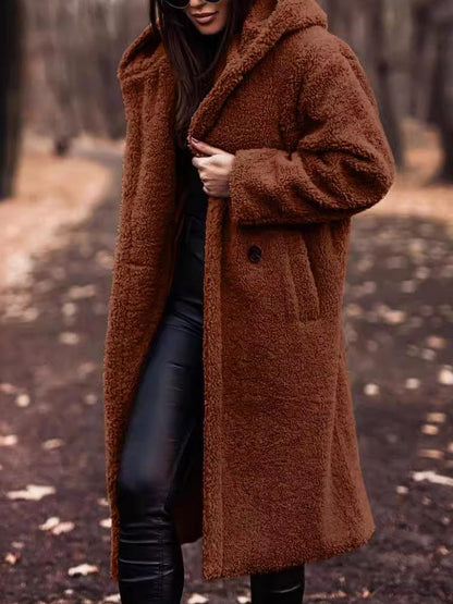 Nancy | Women's Cosy Long Teddy Coat for Winter