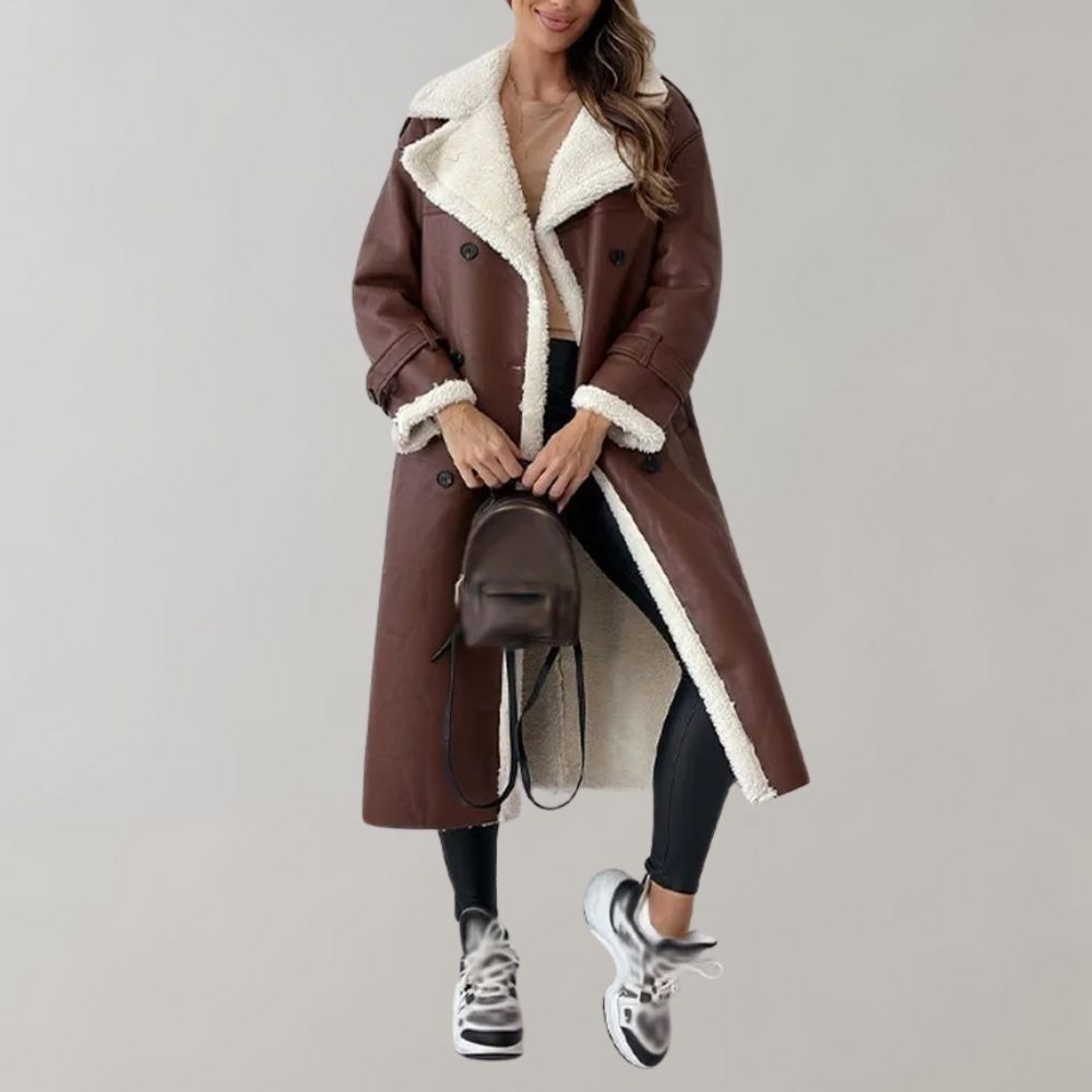 Zara | Women's Long Plush Teddy Fleece Winter Coat