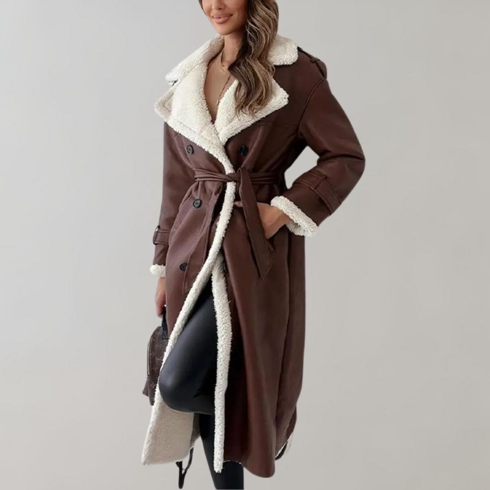 Zara | Women's Long Plush Teddy Fleece Winter Coat