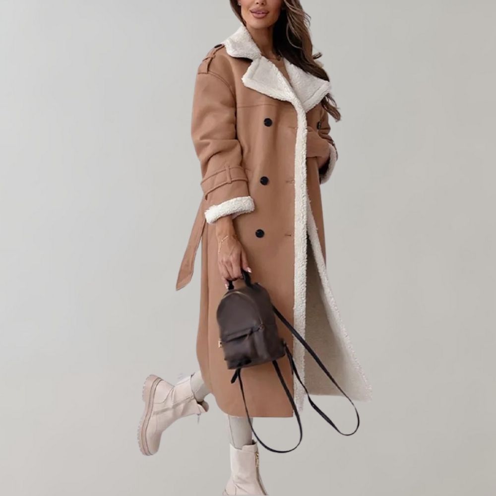 Zara | Women's Long Plush Teddy Fleece Winter Coat