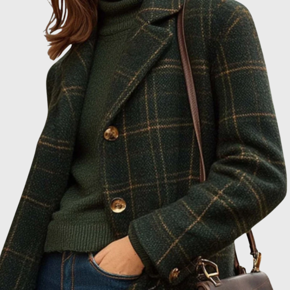 Wendy | Women's Elegant Longline Button-Front Coat with Lapel Collar for Winter