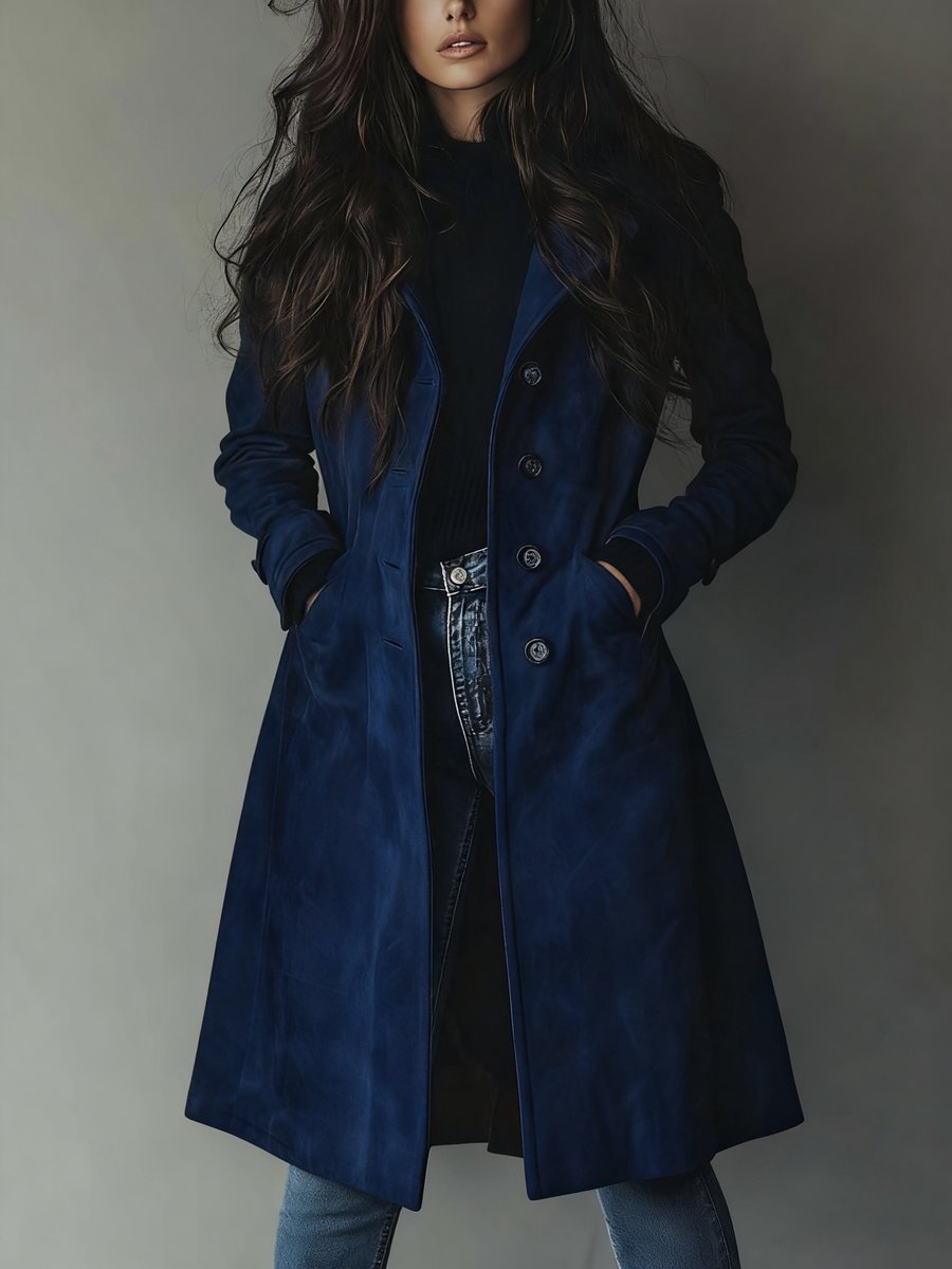 Poppy | Women's Longline Double-Breasted Tailored Trench Coat
