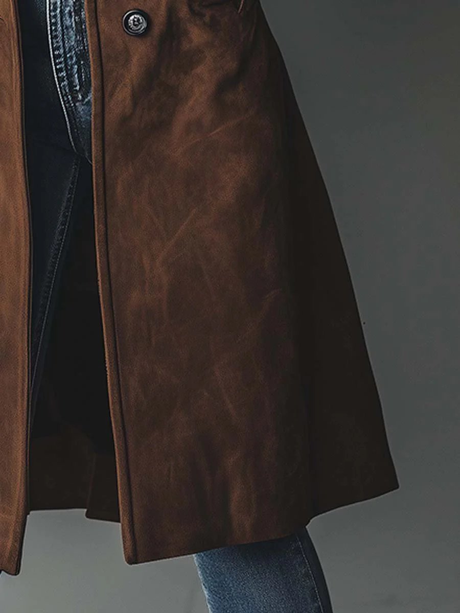 Poppy | Women's Longline Double-Breasted Tailored Trench Coat