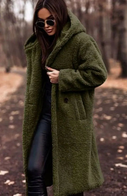 Gemma | Women's Longline Hooded Faux Fur Winter Coat