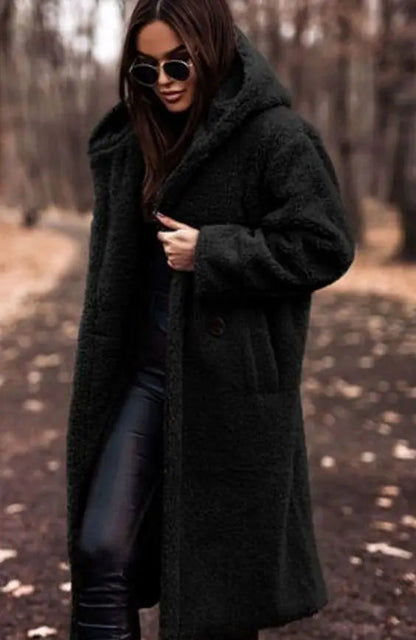 Gemma | Women's Longline Hooded Faux Fur Winter Coat