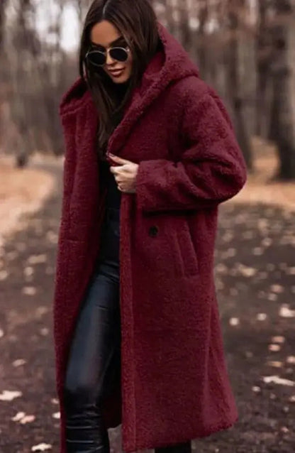 Gemma | Women's Longline Hooded Faux Fur Winter Coat