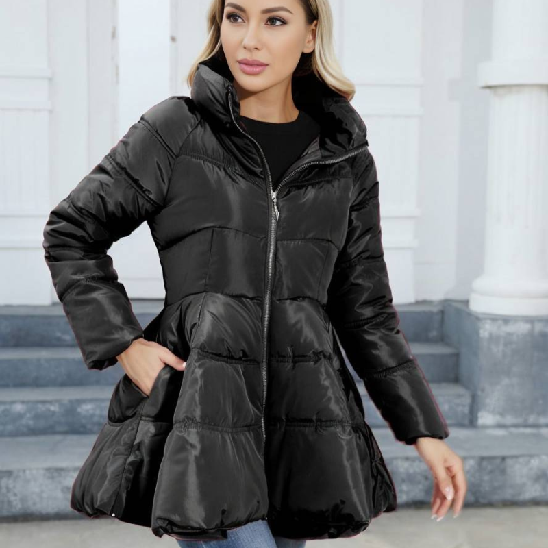Una | Women's Mid-Length Puffer Jacket for Winter