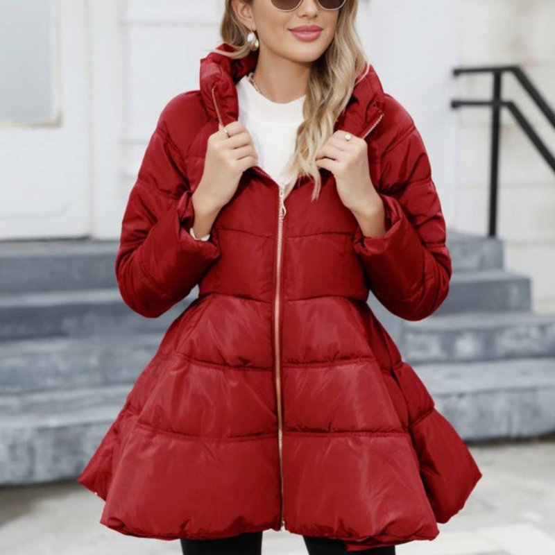 Una | Women's Mid-Length Puffer Jacket for Winter
