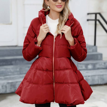 Una | Women's Mid-Length Puffer Jacket for Winter