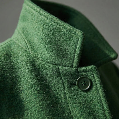 Daisy | Women's Elegant Mid-Length Stand-Collar Coat for Winter