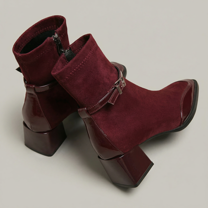 Edie | Women's Comfort Orthopedic Square-Toe Ankle Boots