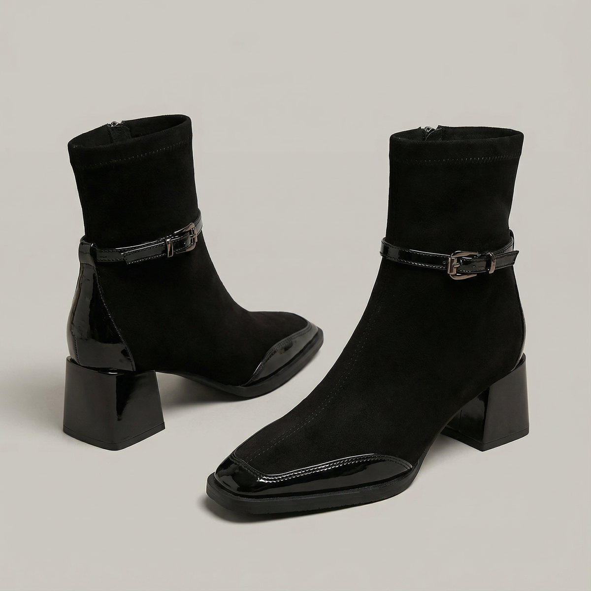Edie | Women's Comfort Orthopedic Square-Toe Ankle Boots