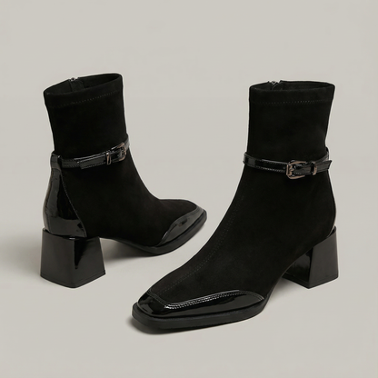 Edie | Women's Comfort Orthopedic Square-Toe Ankle Boots