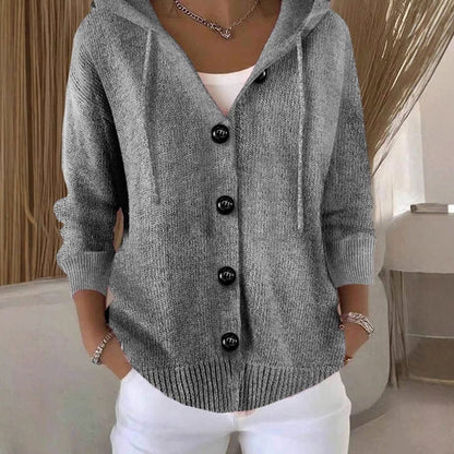 Eleanor | Women's Cosy Oversized Hooded Knit Cardigan for Winter