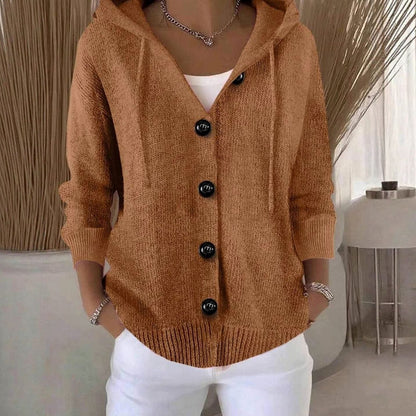 Eleanor | Women's Cosy Oversized Hooded Knit Cardigan for Winter