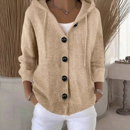 Eleanor | Women's Cosy Oversized Hooded Knit Cardigan for Winter