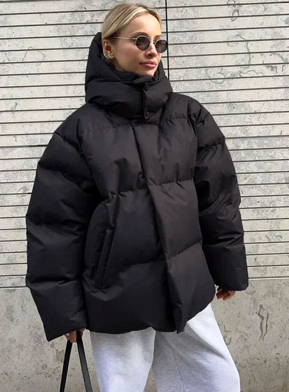 Verity | Women's Oversized Hooded Quilted Puffer Jacket for Winter