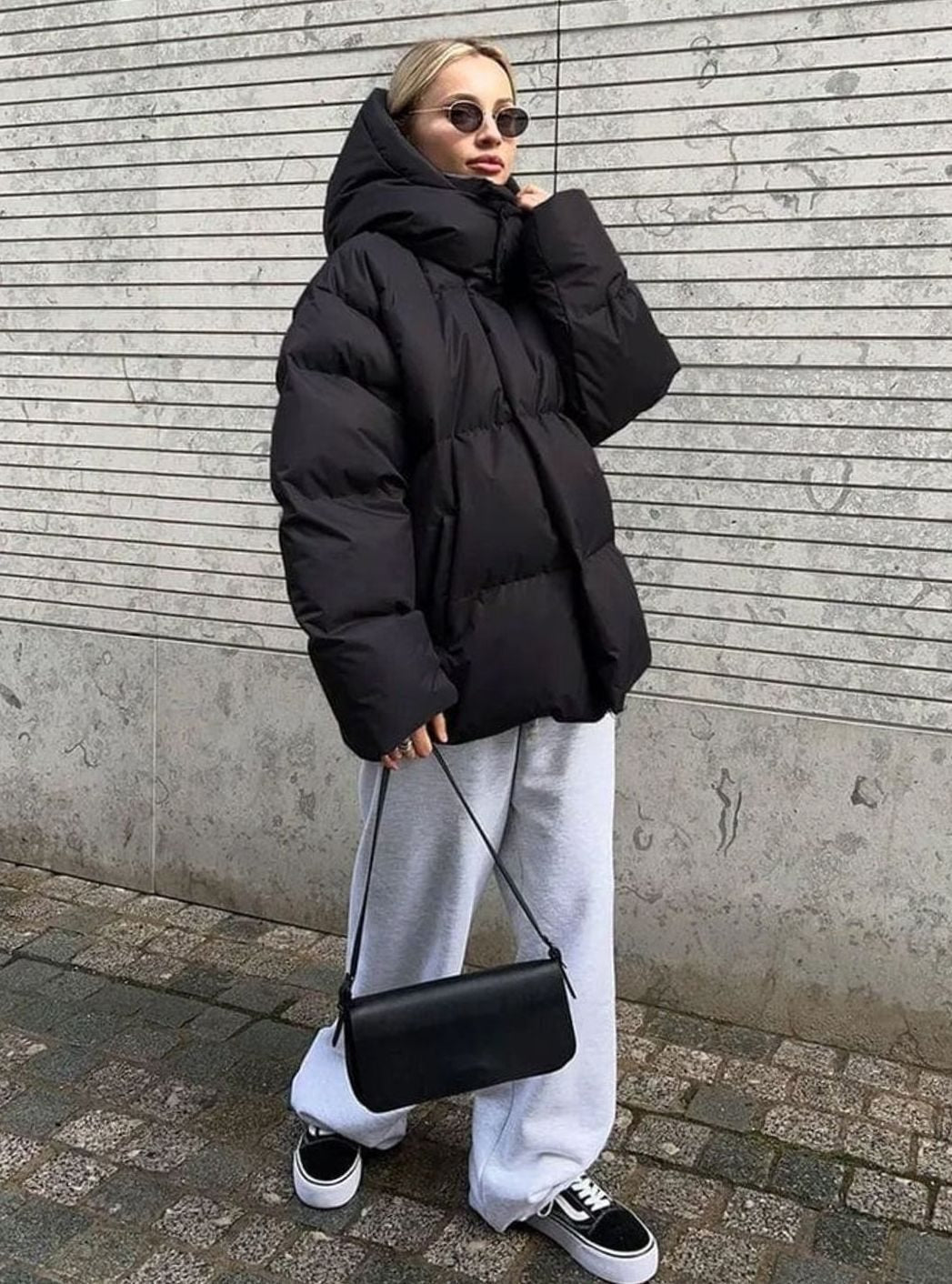 Verity | Women's Oversized Hooded Quilted Puffer Jacket for Winter