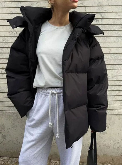 Verity | Women's Oversized Hooded Quilted Puffer Jacket for Winter