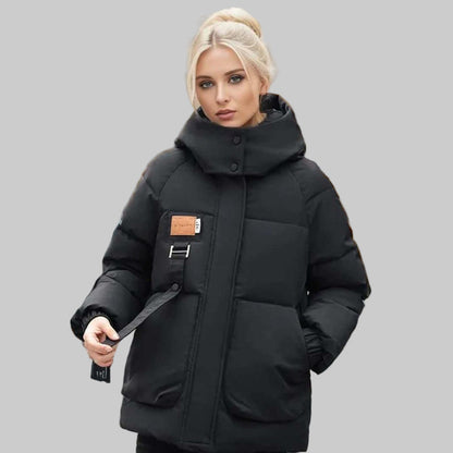 Lucy | Women's Warm Padded Hooded Jacket for Winter