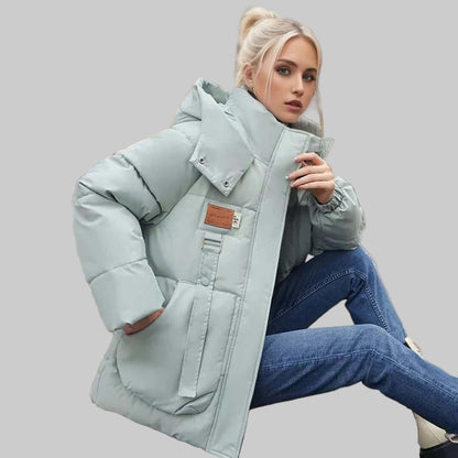Lucy | Women's Warm Padded Hooded Jacket for Winter