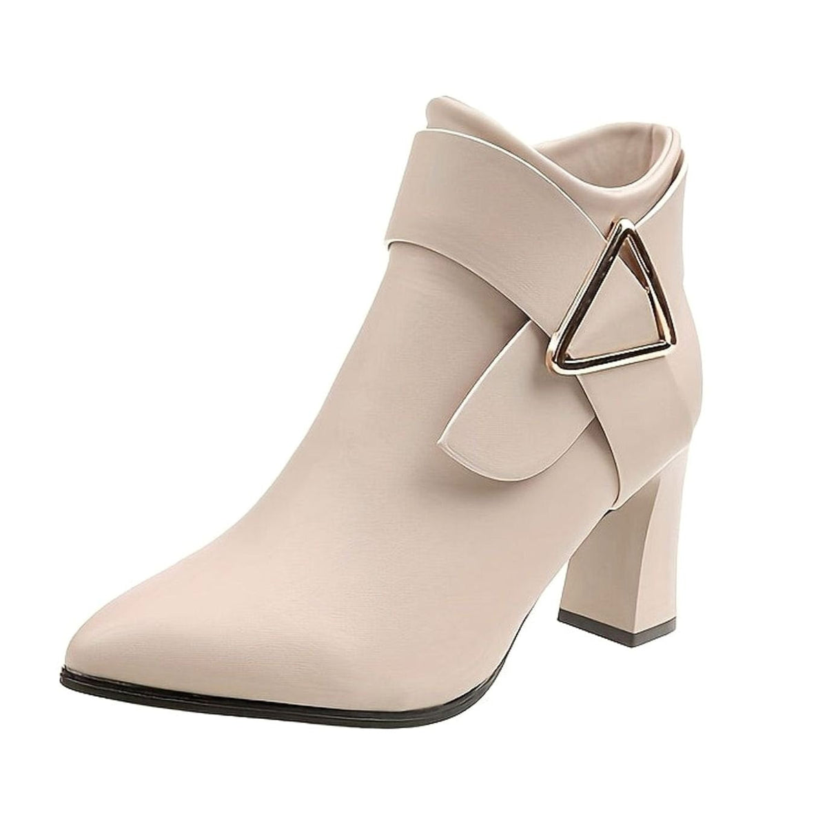 Holly | Women's Pointed-Toe Block Heel Ankle Boots