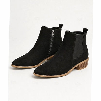 Harriet | Women's Suede Pointed-Toe Ankle Booties
