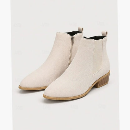 Harriet | Women's Suede Pointed-Toe Ankle Booties
