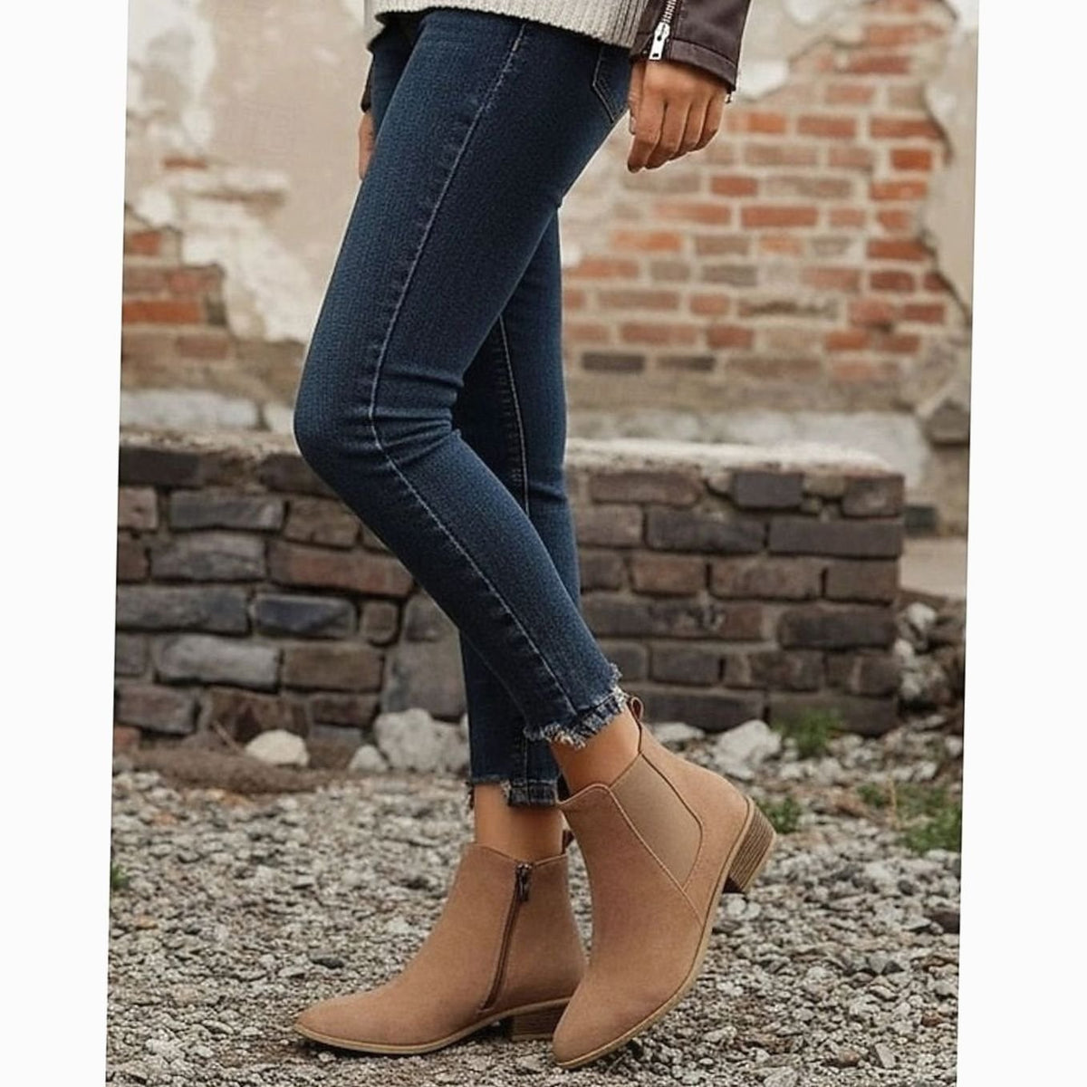Harriet | Women's Suede Pointed-Toe Ankle Booties