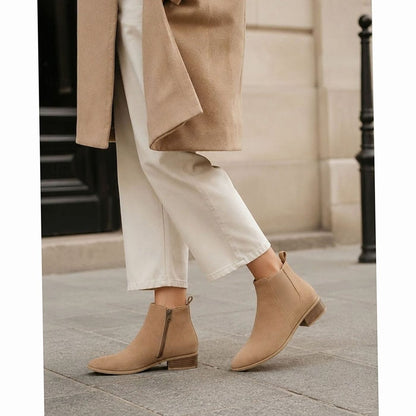 Harriet | Women's Suede Pointed-Toe Ankle Booties