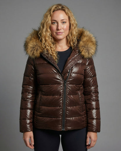 Matilda | Women's Quilted Jacket with Luxurious Faux Fur Collar for Winter