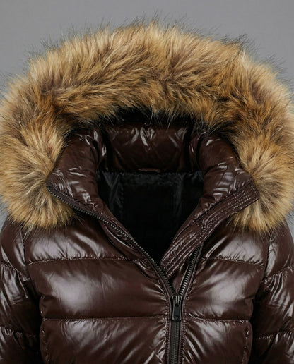 Matilda | Women's Quilted Jacket with Luxurious Faux Fur Collar for Winter