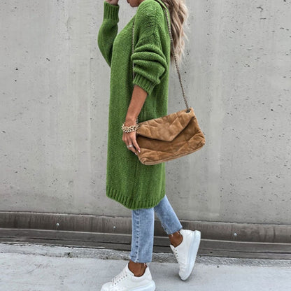 Ella | Women's Relaxed-Fit Long Open-Front Cardigan for Winter