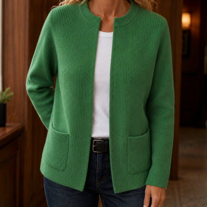 Jessica | Women's Cosy Relaxed-Fit Ribbed Open-Front Cardigan for Winter