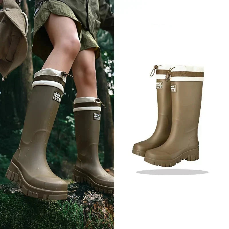 Beatrice | Women's Retro Waterproof Rain Boots with Non-Slip Sole