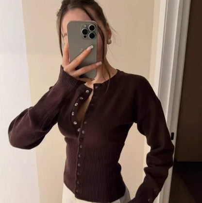 Holly | Women's Ribbed Knit Cardigan for Winter