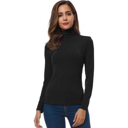 Mia | Women's Sleek Slim-Fit Turtleneck Top