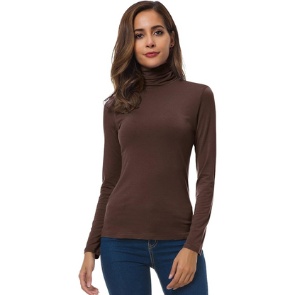 Mia | Women's Sleek Slim-Fit Turtleneck Top