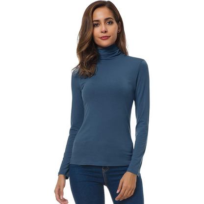 Mia | Women's Sleek Slim-Fit Turtleneck Top