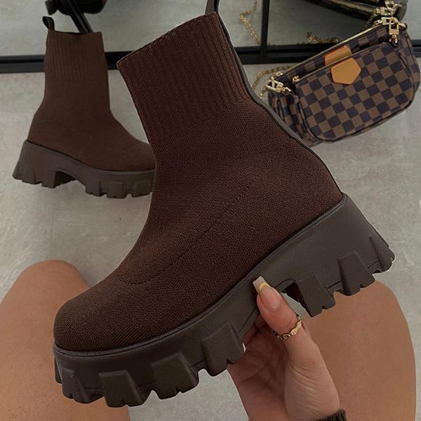 Poppy | Women's Stylish Sock Ankle Boots