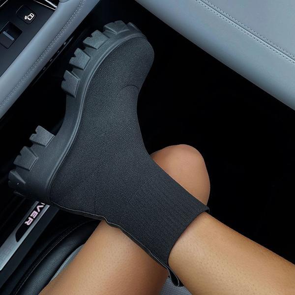 Poppy | Women's Stylish Sock Ankle Boots