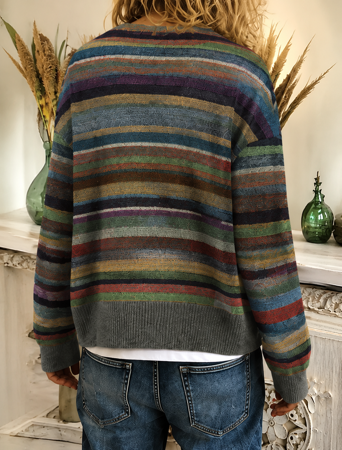 Maisie | Women's Stylish Striped Cardigan for Winter