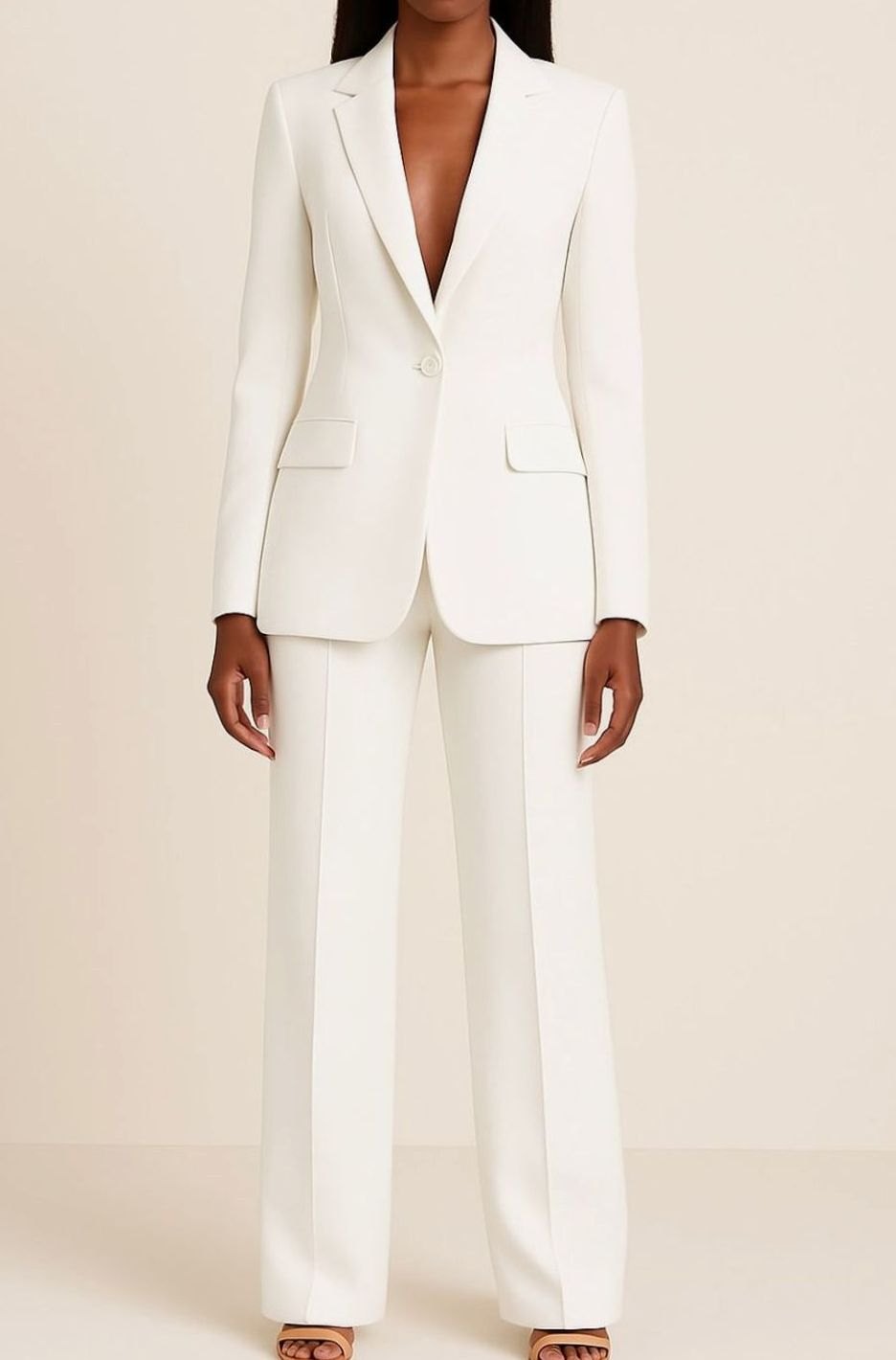 Fiona | Women's Tailored Single-Button Blazer and Pant Suit Set
