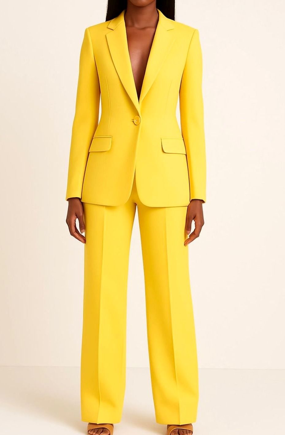 Fiona | Women's Tailored Single-Button Blazer and Pant Suit Set