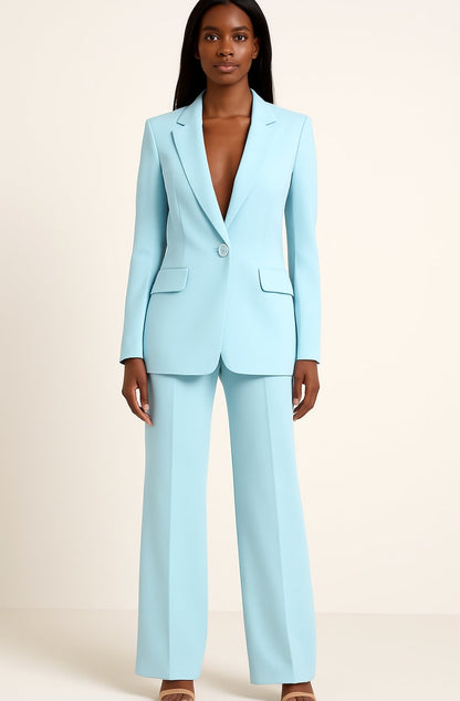 Fiona | Women's Tailored Single-Button Blazer and Pant Suit Set