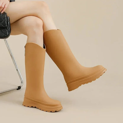 Una | Women's Tall Platform Rain Boots