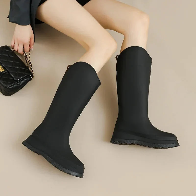 Una | Women's Tall Platform Rain Boots