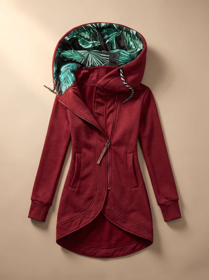 Beth | Women's Tropical-Lined Zip-Up Hooded Jacket