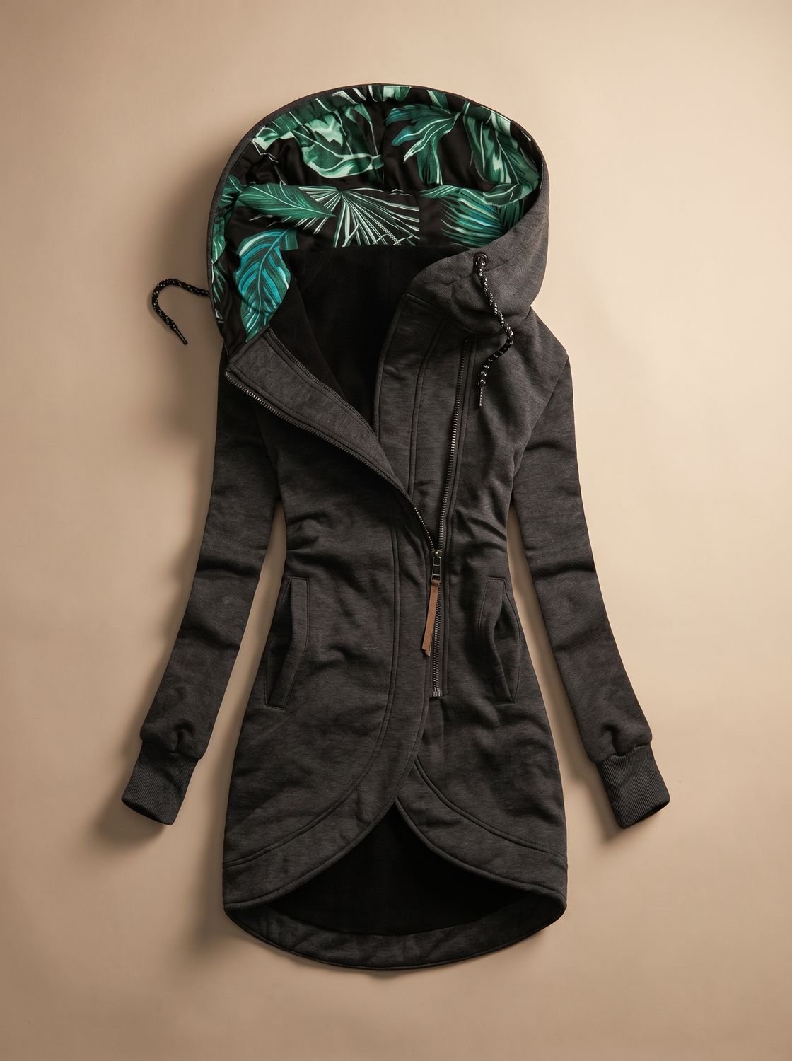 Beth | Women's Tropical-Lined Zip-Up Hooded Jacket